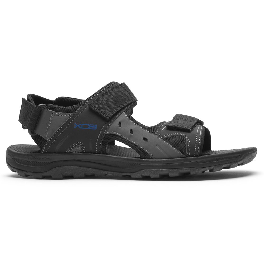 Rockport Xcs Trail Technique Adjustable - Mens Sandals - Black - NZ (THD-256743)